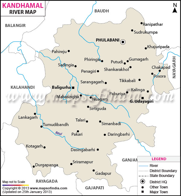 River Map of Kandhamal