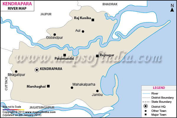 River Map of Kendrapara
