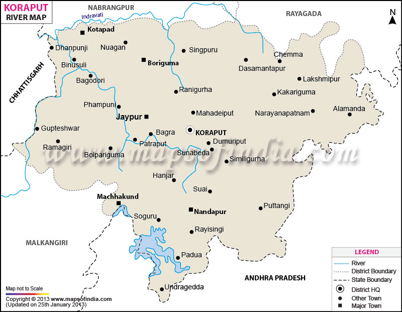 River Map of Koraput