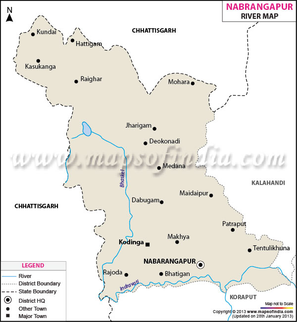 River Map of Nabarangapur