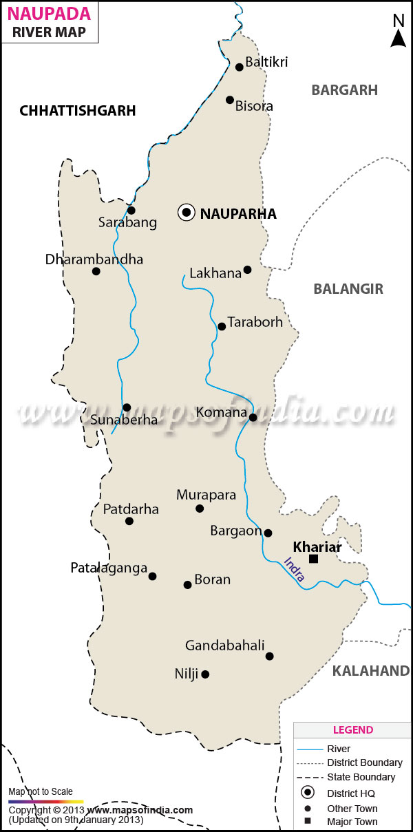 River Map of Nuapada