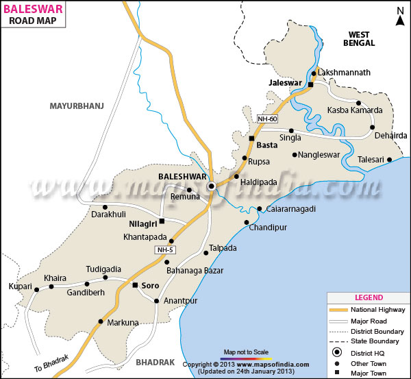 Road Map of Baleshwar