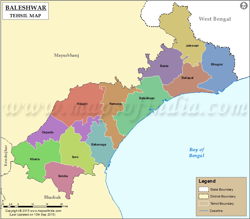 Tehsil Map of Baleshwar