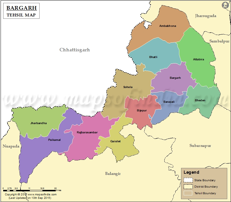 Tehsil Map of Bargarh
