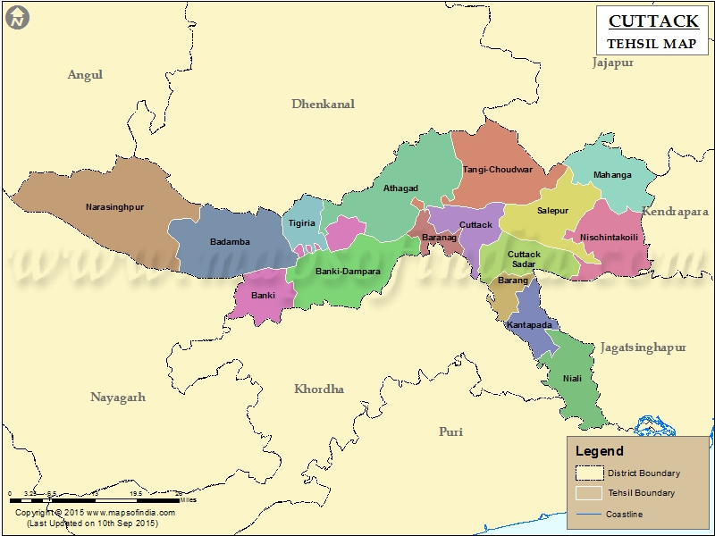 Tehsil Map of Cuttack