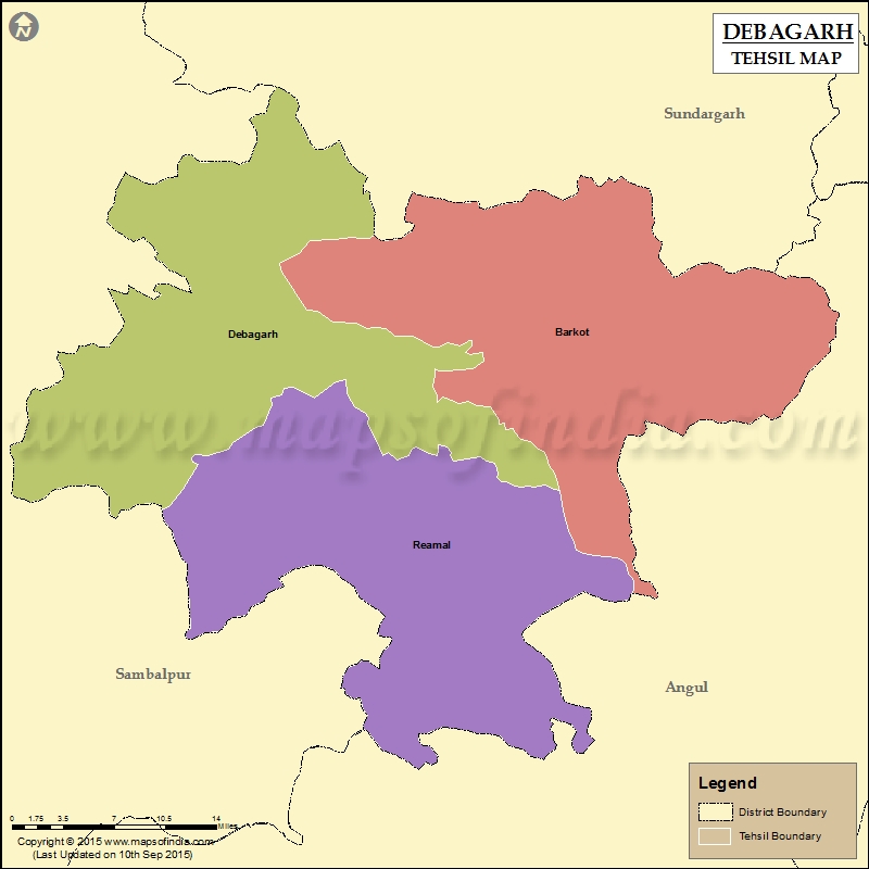 Tehsil Map of Debagarh