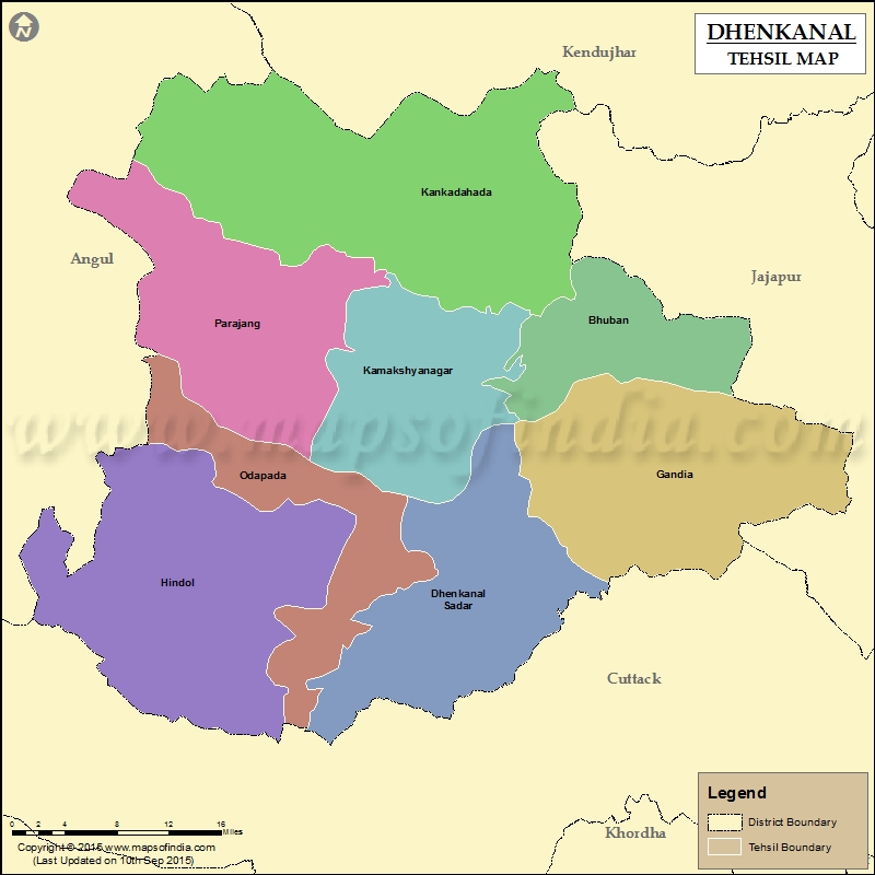 Tehsil Map of Dhenkanal
