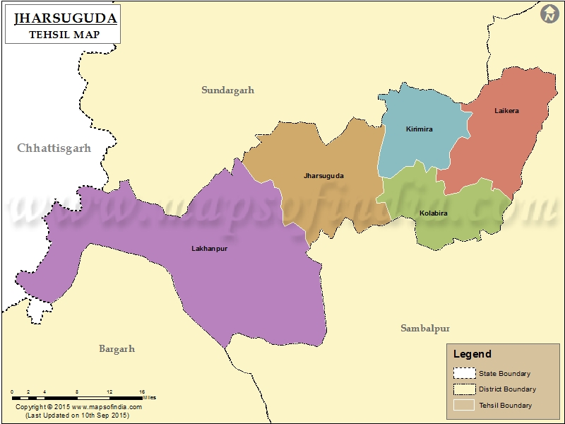 Tehsil Map of Jharsuguda
