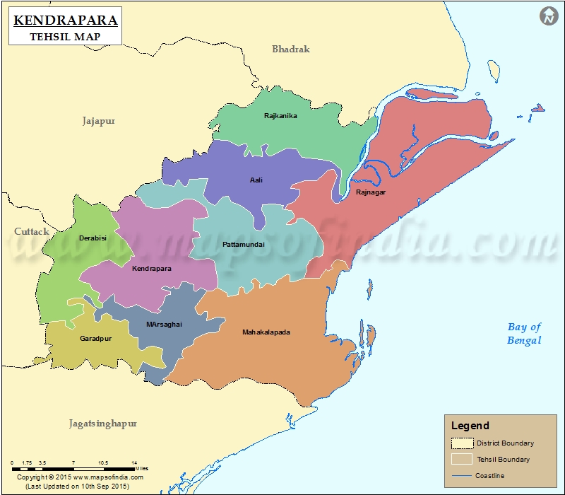 Tehsil Map of Kendrapara