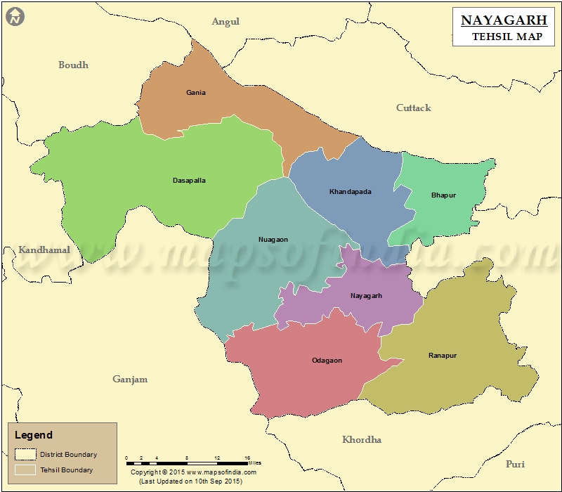 Tehsil Map of Nayagarh