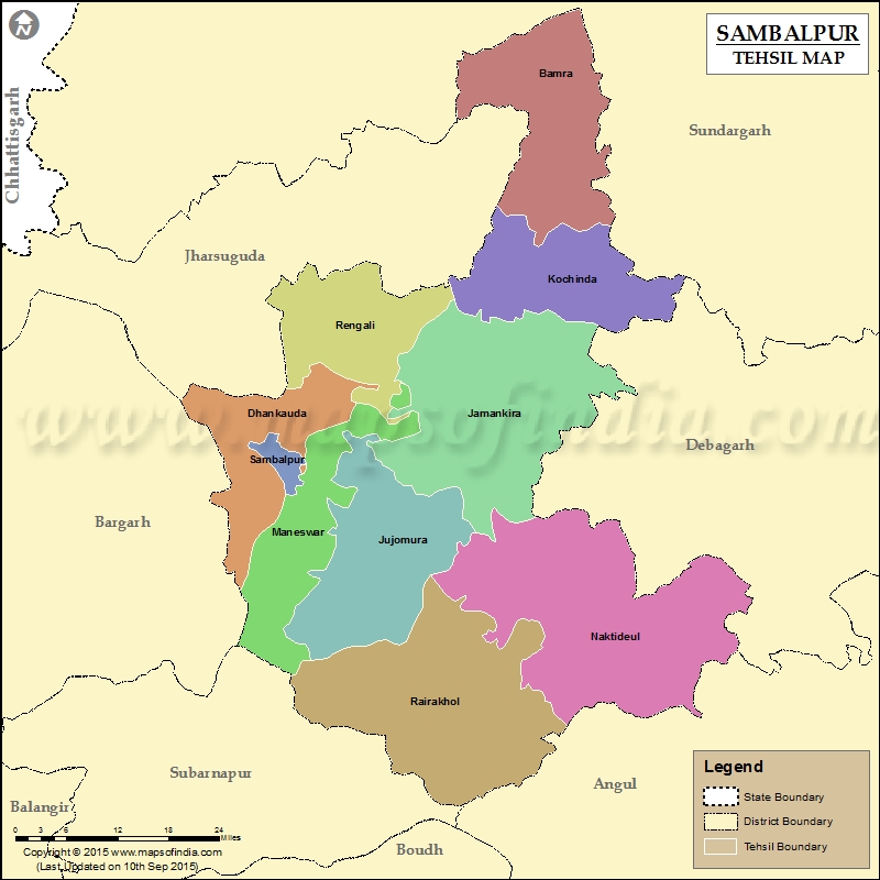 Tehsil Map of Sambalpur