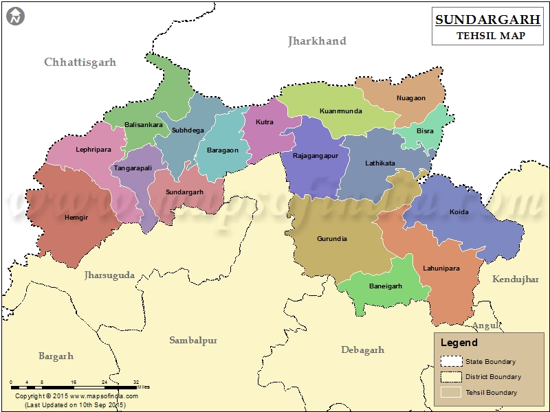 Tehsil Map of Sundargarh