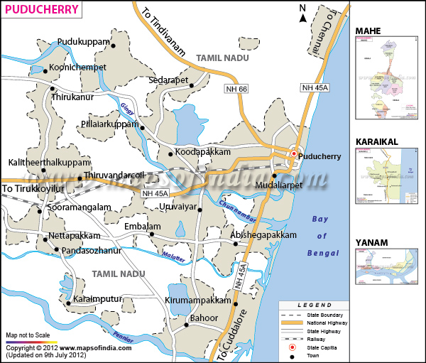 Pondicherry District Map