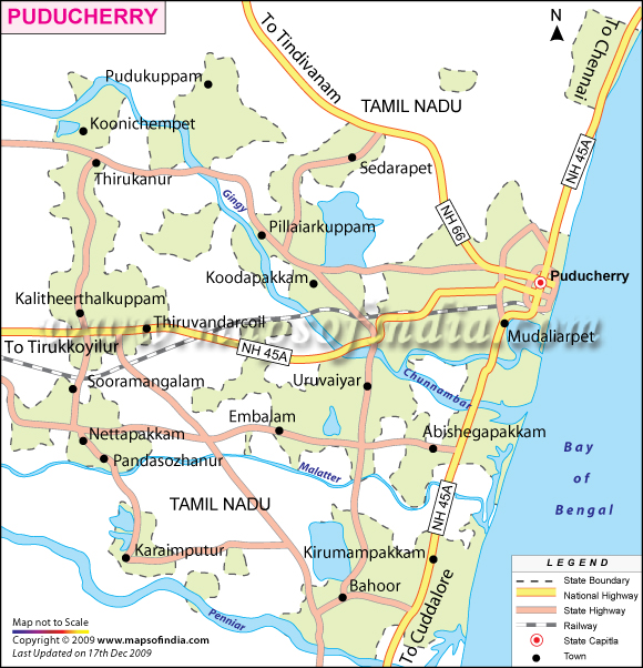 Karaikal Location Map