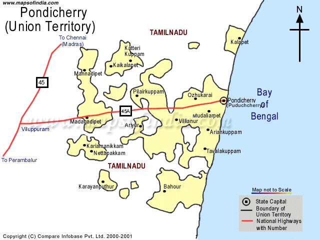 Road Network Map of Karaikal Pocket - Pondicherry