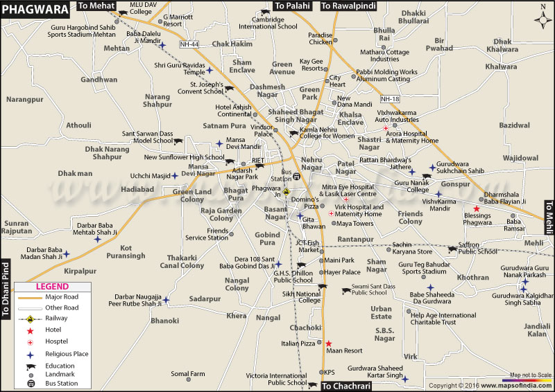 Phagwara Location Map