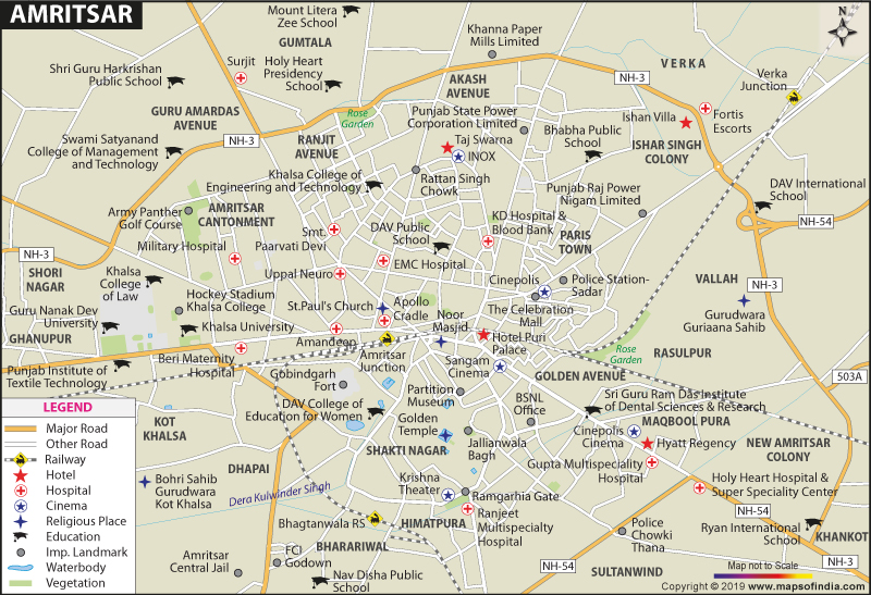 Amritsar Map