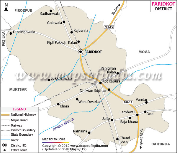 District Map of Faridkot