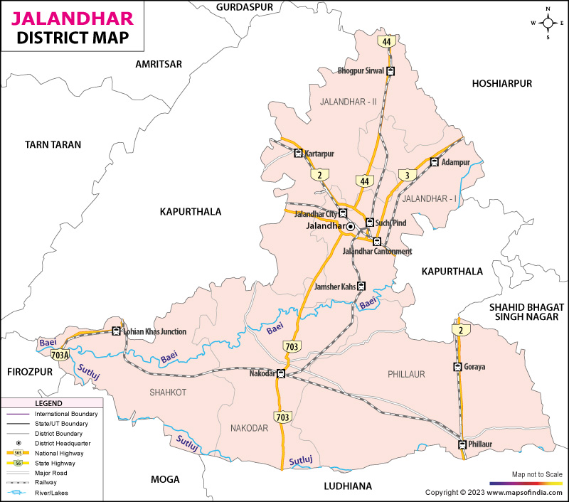 District Map of Jalandhar