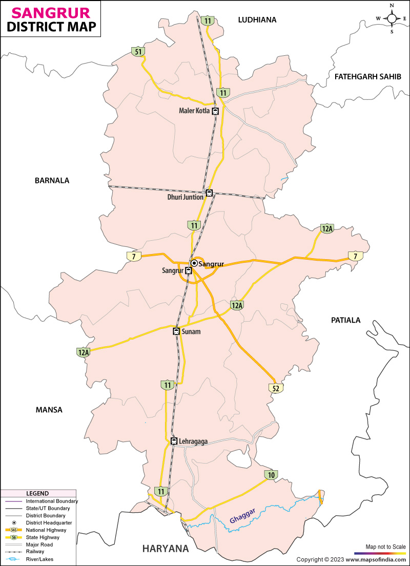 District Map of Sangrur