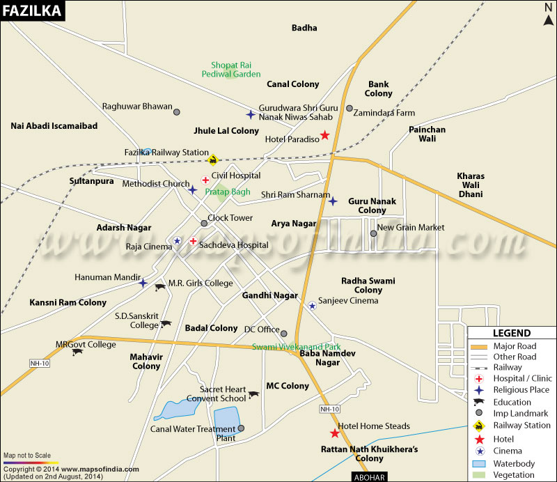 Fazilka City Map