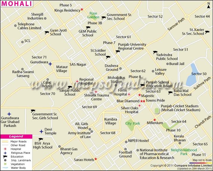 City Map of Mohali
