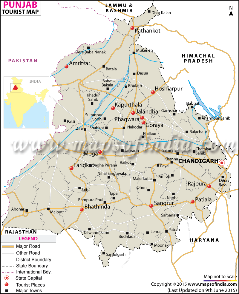 Punjab Travel Map