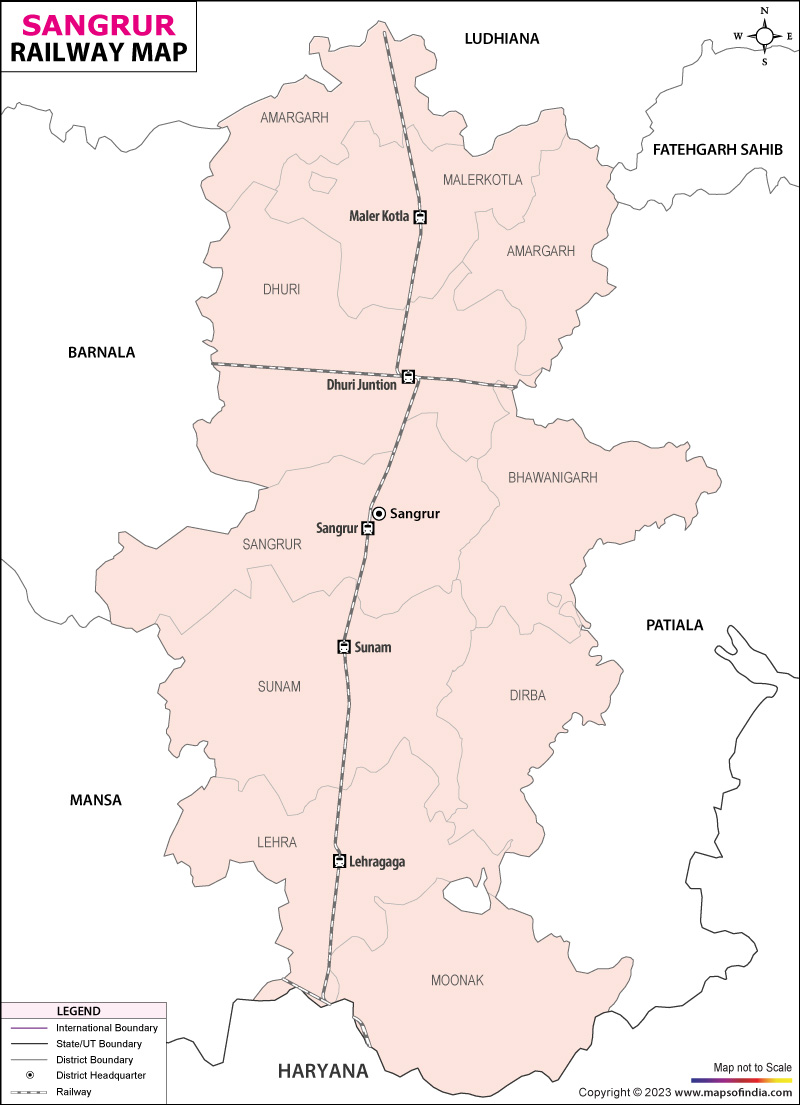 Railway Map of Sangru