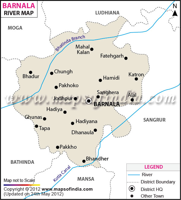River Map of Barnala