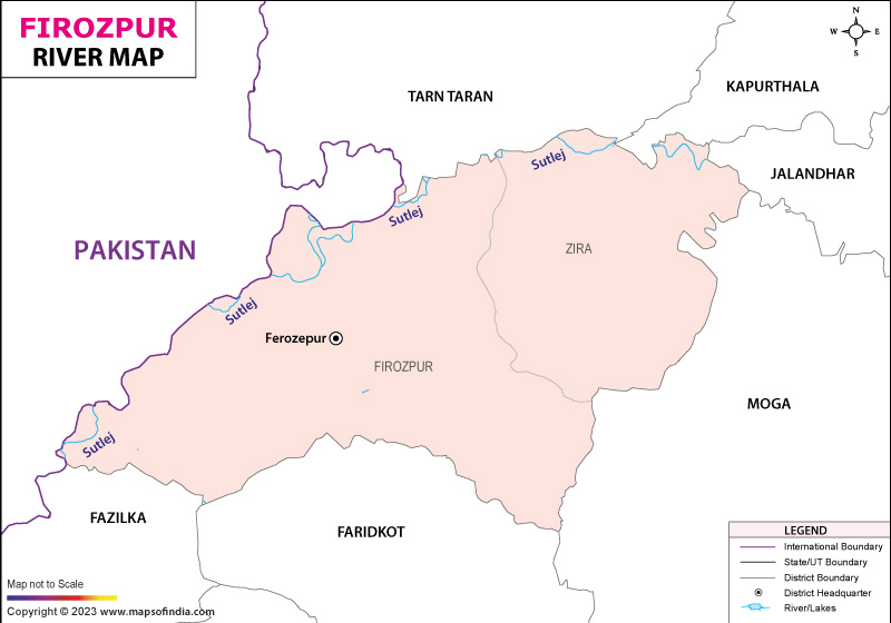 River Map of Firozpur
