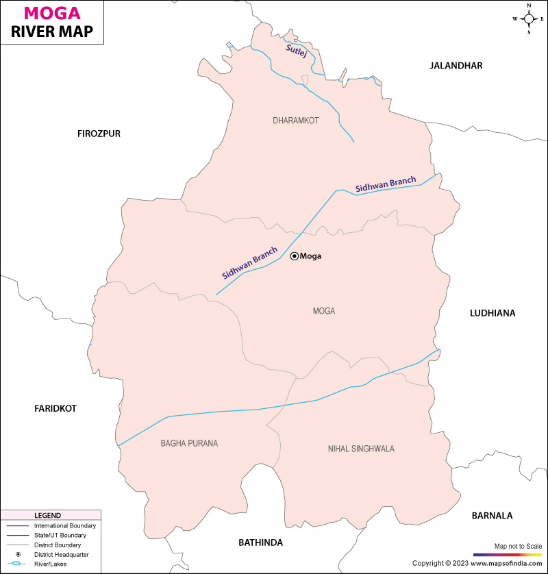 River Map of Moga
