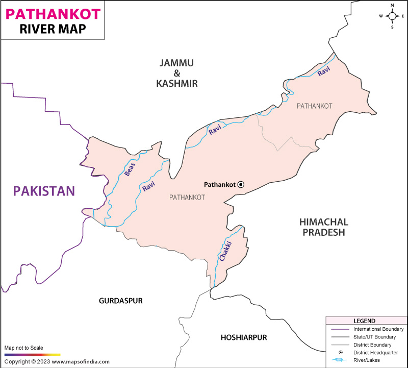 River Map of Pathankot