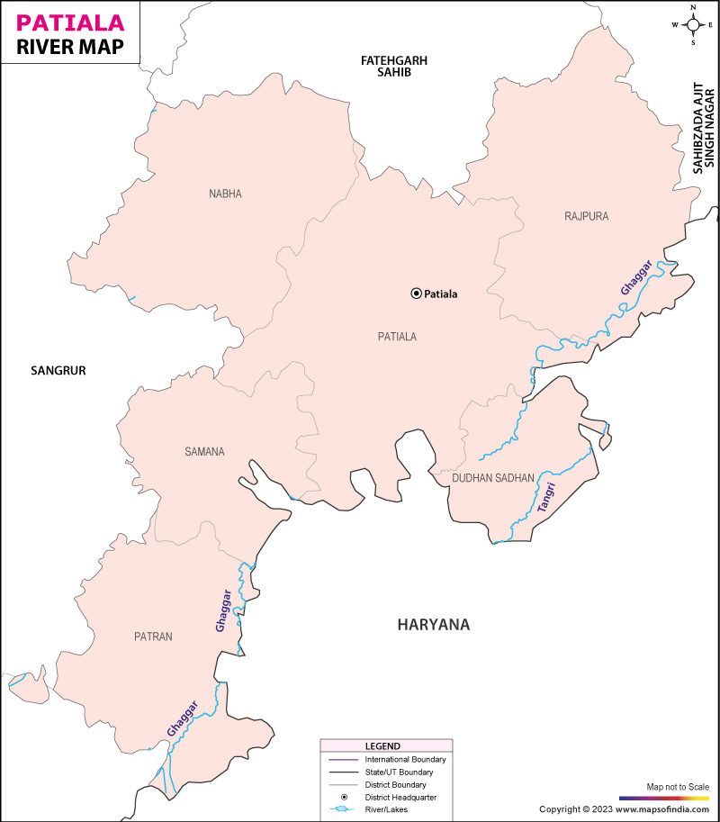 River Map of Patiala