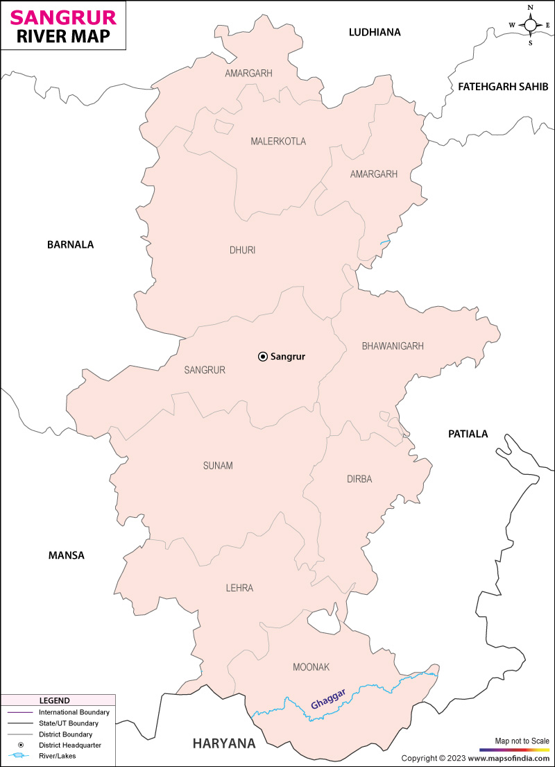 River Map of Sangrur