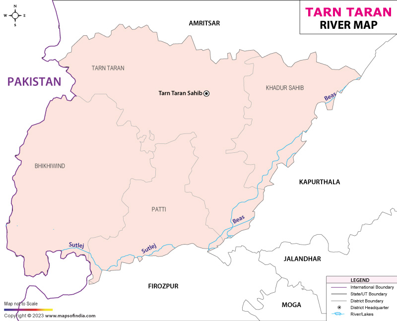 River Map of Tarn Taran