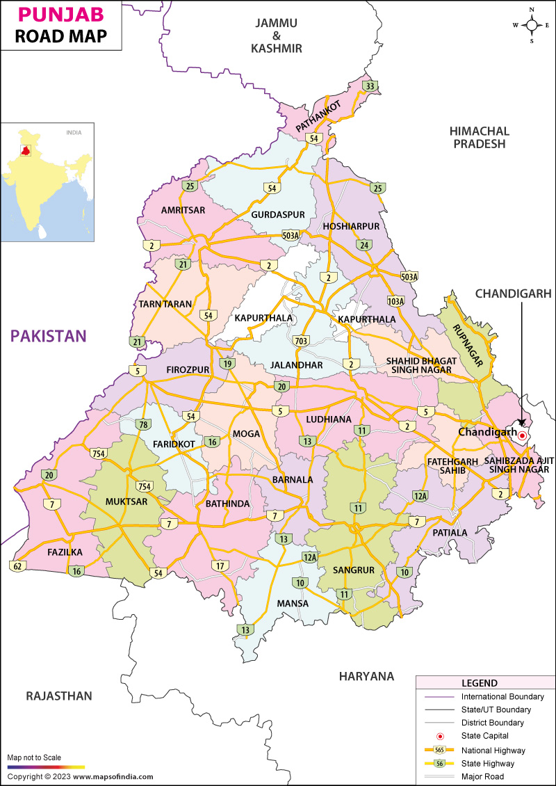 Soil Map Of Punjab India