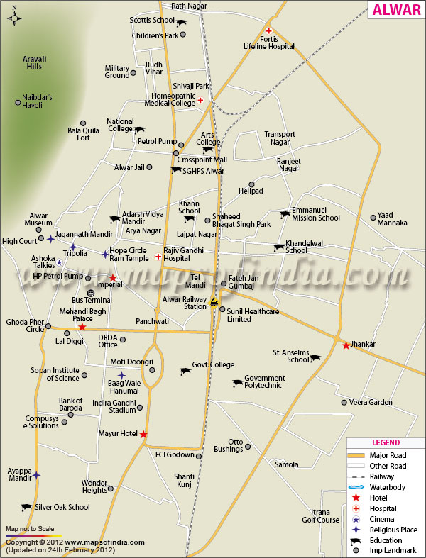 Alwar City Map