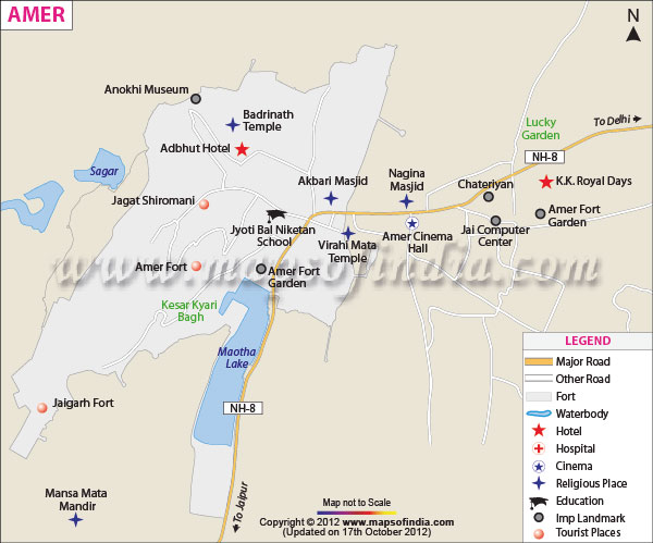 Location Map of Amer City