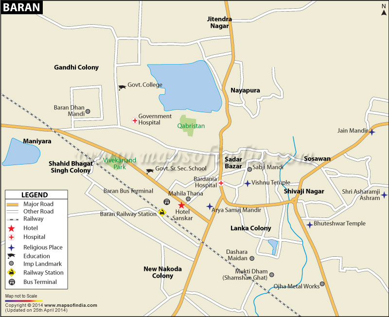 Baran City Map