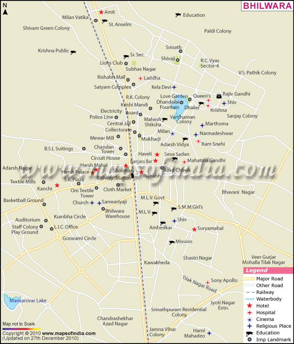 Bhilwara City Map