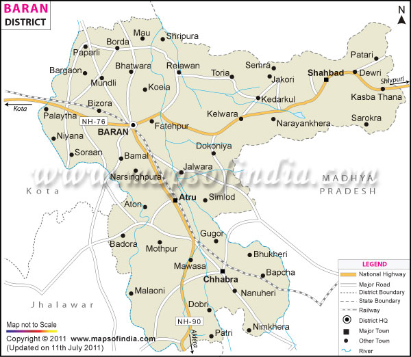 District Map of Baran