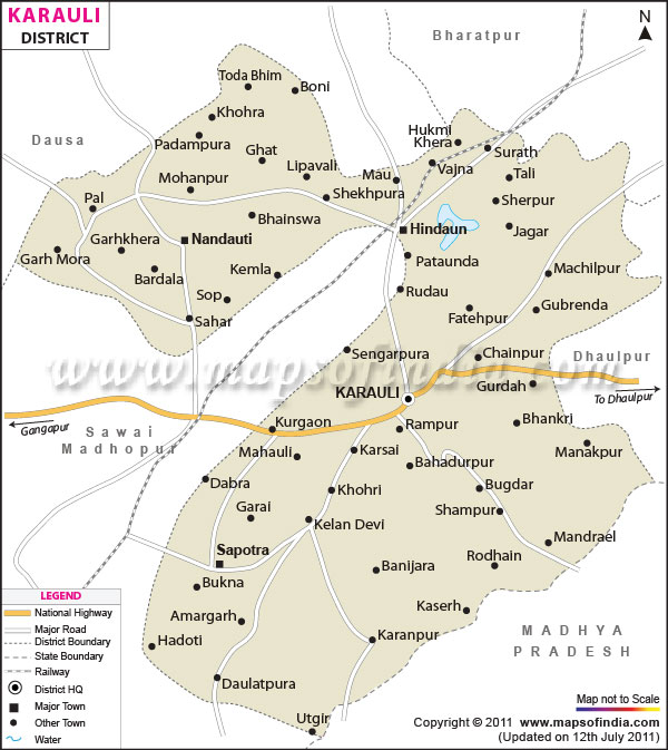 District Map of Karauli
