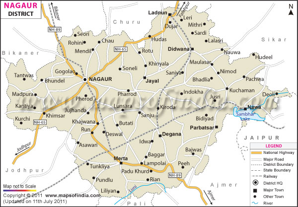 District Map of Nagaur