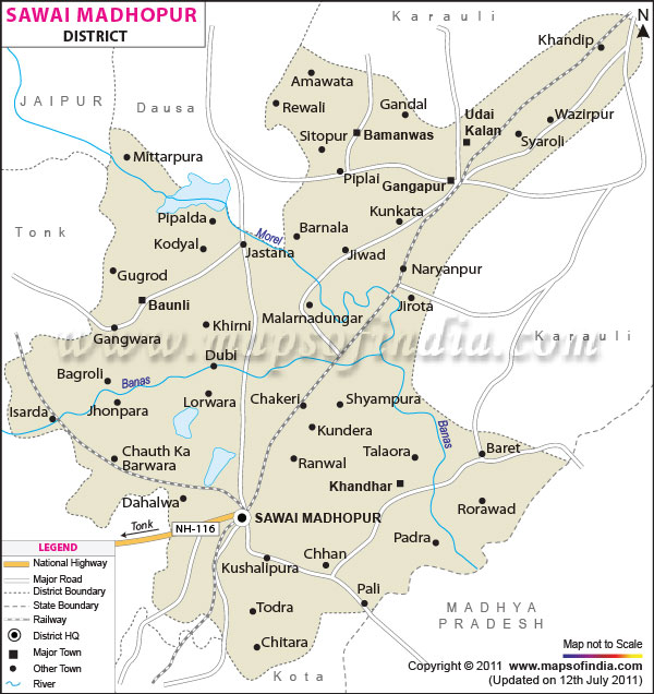 District Map of Sawai Madhopur