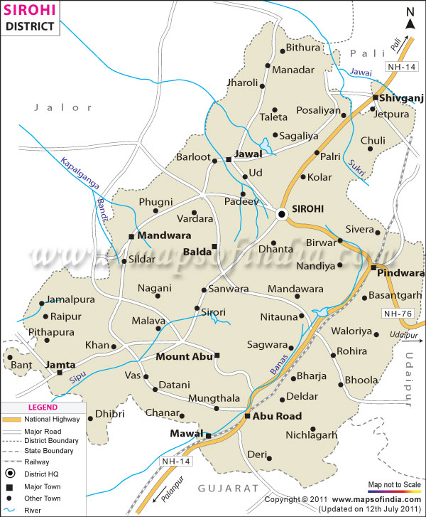 District Map of Sirohi