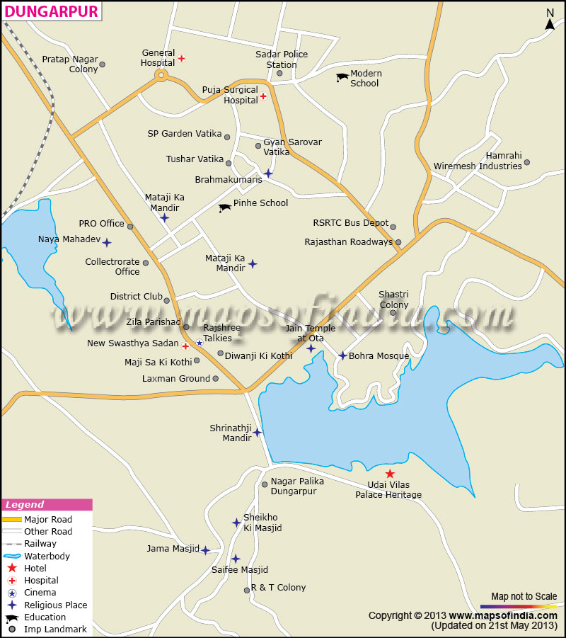 City Map of Dungarpur