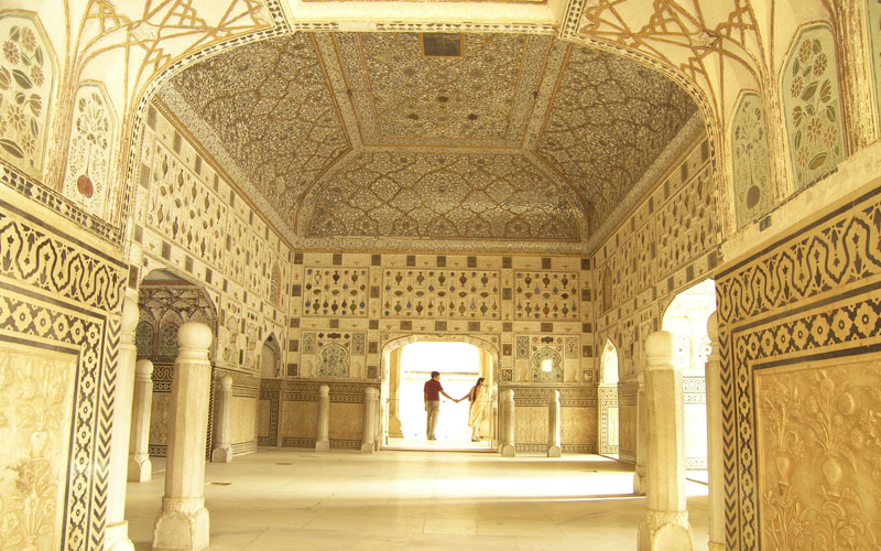 Interiors of Sheesh Mahal