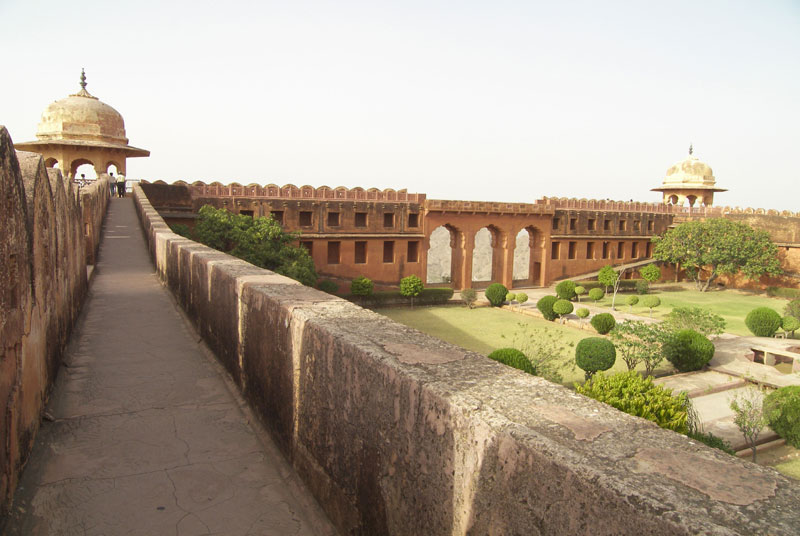 Beautiful view of Charbagh and Jaigarh fort compound