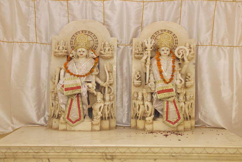 Idols inside Shri Rama Hari Har Temple