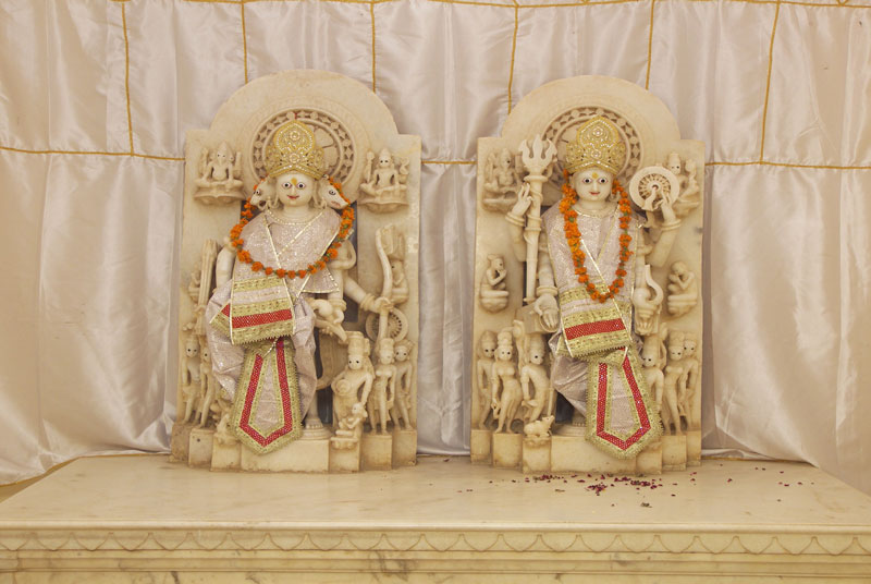Idols inside Shri Rama Hari Har Temple